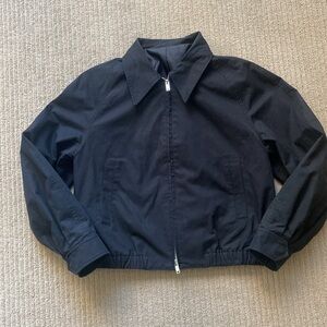 Musinsa Standard Spring Bomber Jacket, Black, size L.